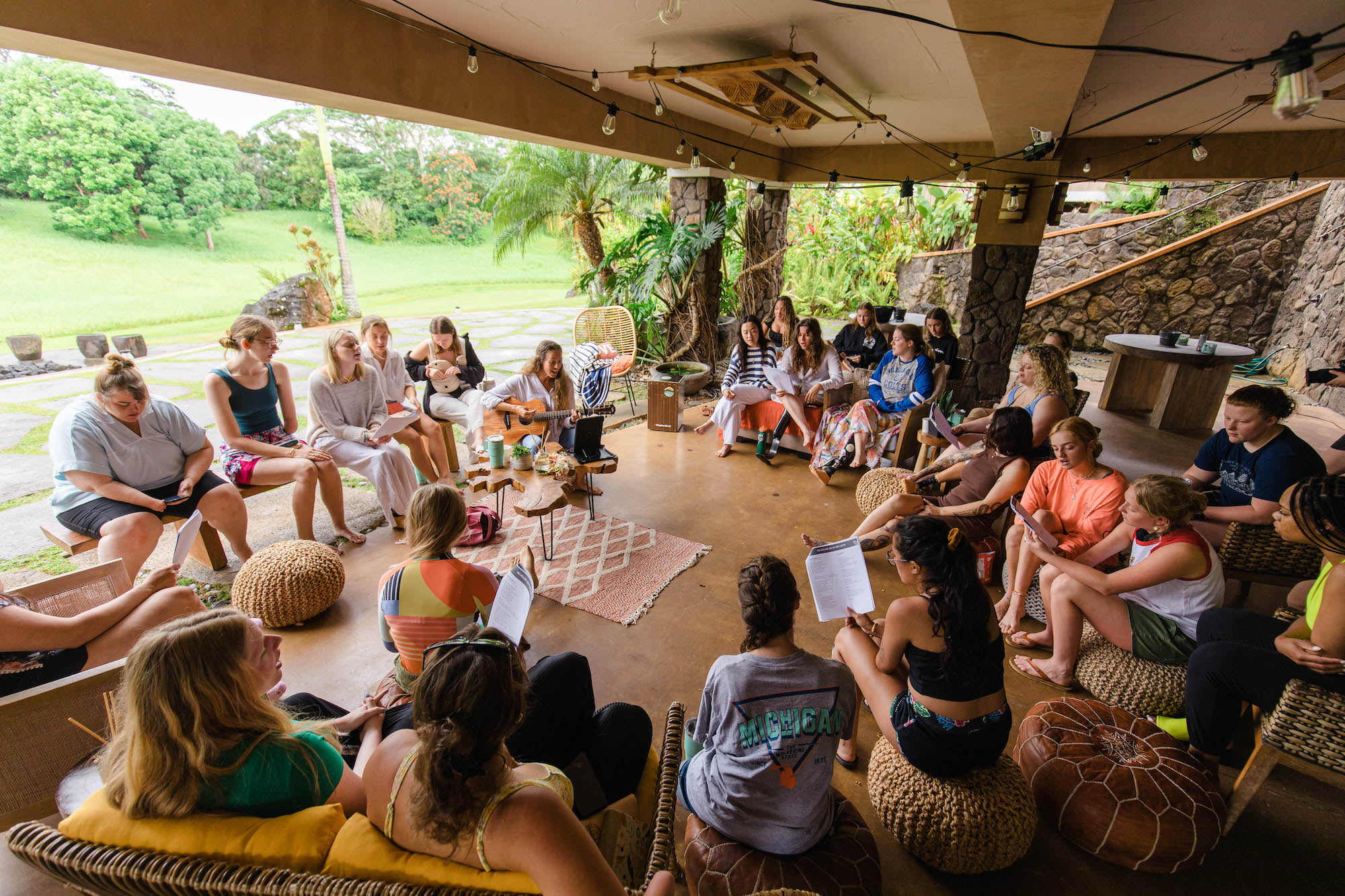 Group worship session