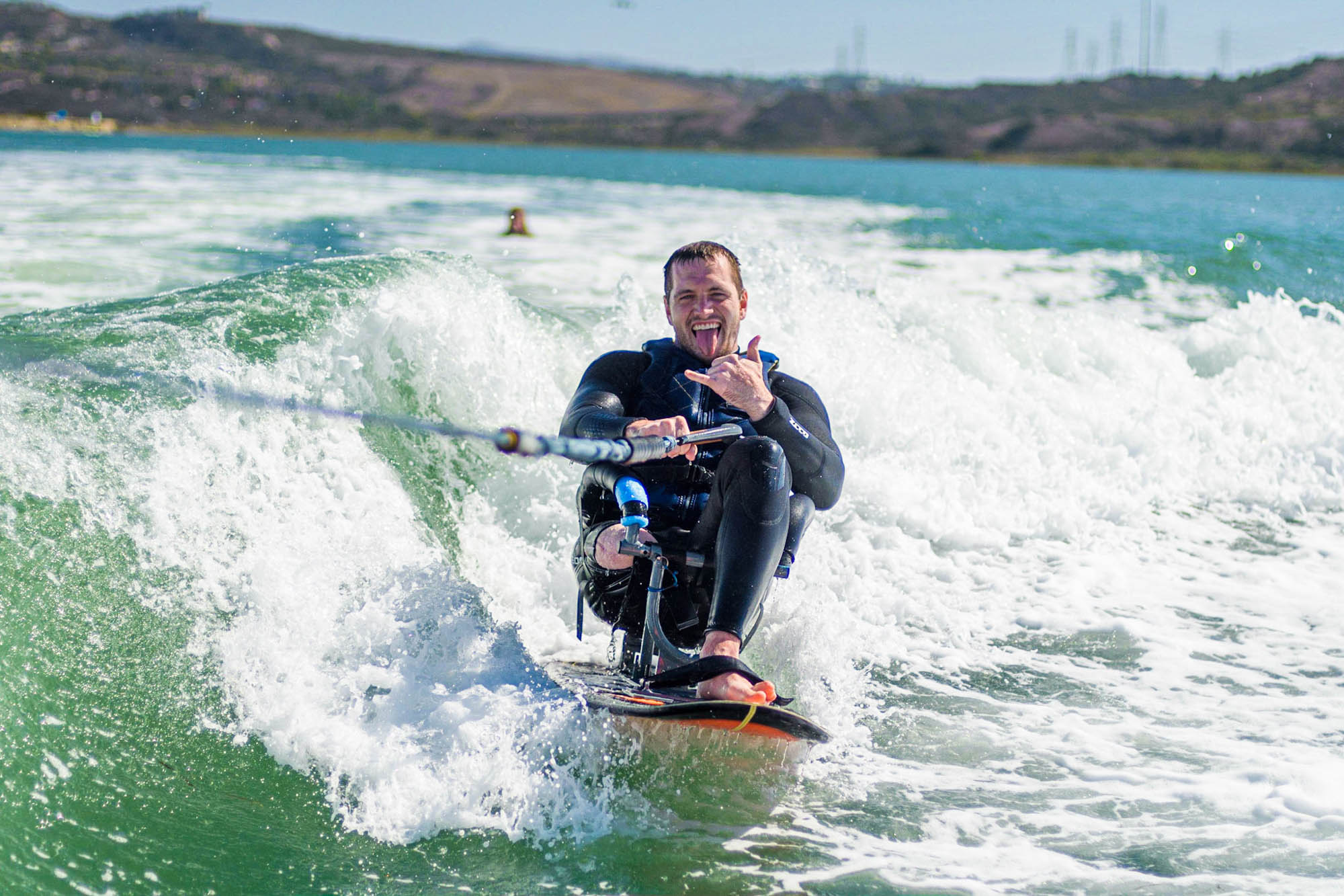 Forge attendee wake surfing