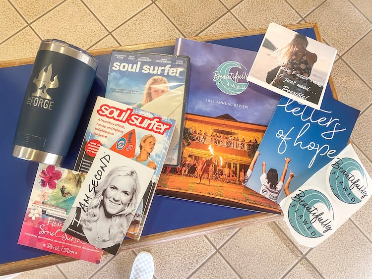 Items in a care package.