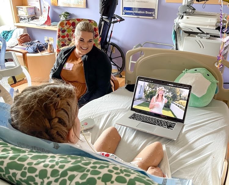 Care package receipt recovering from her double leg amputations and sitting in her hospital bed watching Bethany Hamilton share in one of the Beautifully Flawed retreat recap videos with Sarah Hill.