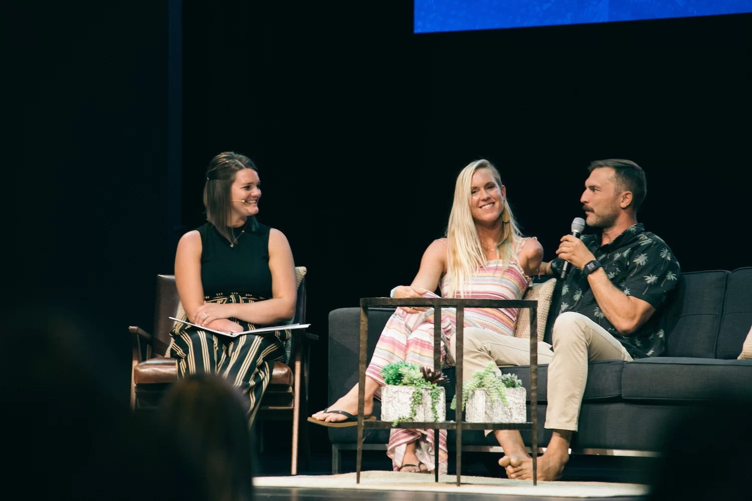 Shine Forth conference, Bethany and Adam on stage